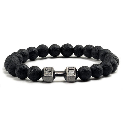 King's Gym Dumbbells Beads Bracelet